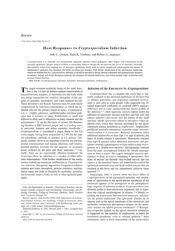 كتاب Host Responses to Cryptosporidium Infection pdf