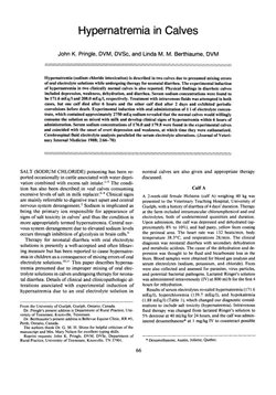 كتاب Hypernatremia in Calves pdf