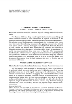 كتاب CUTANEOUS MYIASIS IN TWO SHEEP pdf