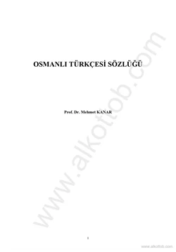 كتاب اللغة التركية القاموس العثماني التركي pdf