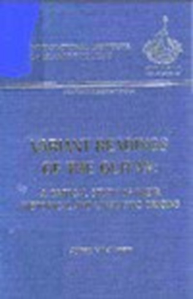 VARIANT READINGS OF THE QUR AN A CRITICAL STUDY OF THEIR HISTORICAL AND LINGUISTIC ORIGINS