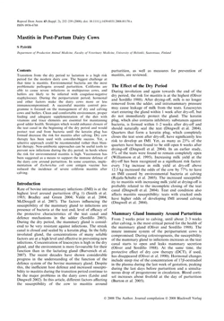 كتاب Mastitis in Post Partum Dairy Cows