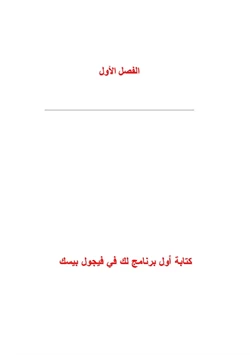 كتاب الفيجوال بسيك من البداية إلى الإحتراف pdf