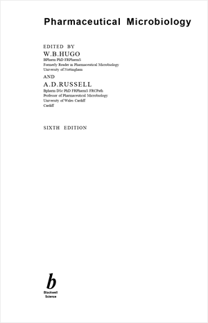 Pharmaceutical Microbiology 6th ed W Hugo A Russell Blackwell 1998 WW