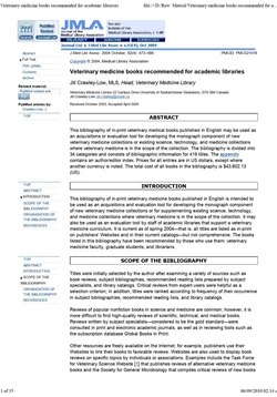 كتاب Veterinary medicine books recommended for academic libraries