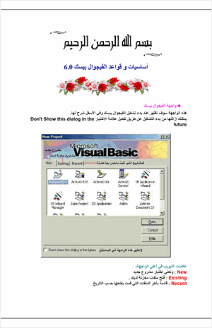 أساسيات وقواعد الفيجوال بيسك 60