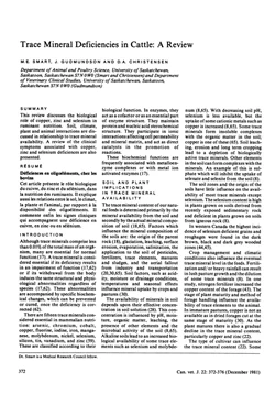 كتاب Trace Mineral Deficiencies in Cattle A Review