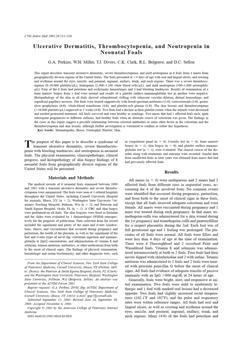 كتاب Ulcerative Dermatitis Thrombocytopenia and Neutropenia in Neonatal Foals p 211 216 pdf