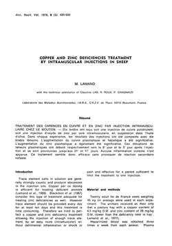 كتاب COPPER AND ZINC DEFICIENCIES TREATMENT