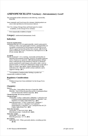 Aminopenicillins in