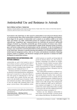 كتاب Antimicrobial Use and Resistance in Animals