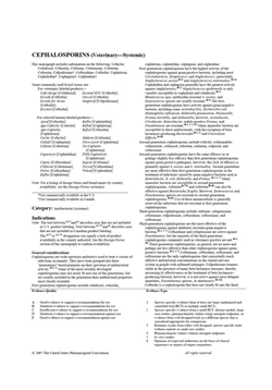 كتاب Cephalosporins