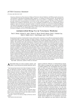 كتاب Antimicrobial Drug Use in Veterinary Medicine p 617 629