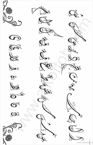 كراسة الخط الديوانى