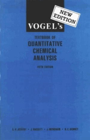 التحليل العضوي الكيفي سلسلة كتب فوغل Vogel s Qualitative Inorganic Analysis 5th edition 1979
