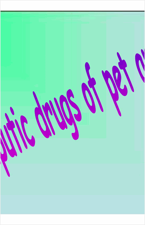 drugs of pet animals